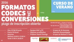 ChamiFilms - Curso Codecs, Formatos y Conversiones